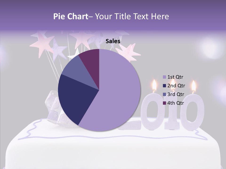 Bokeh Ribbon Celebration PowerPoint Template