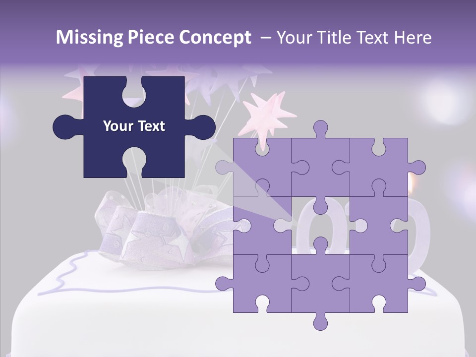 Bokeh Ribbon Celebration PowerPoint Template