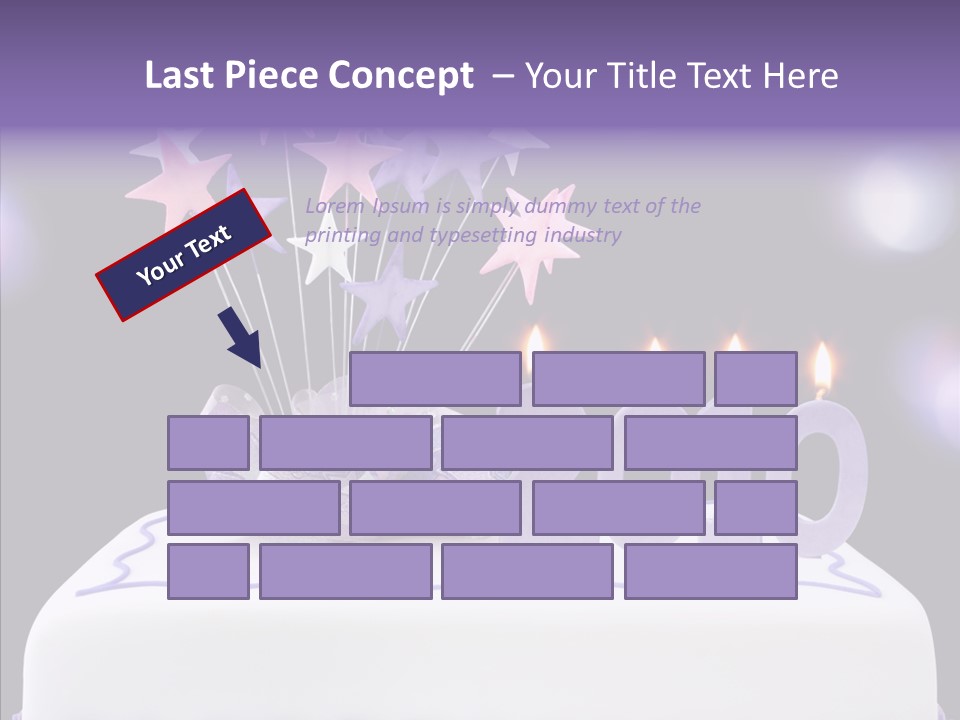 Bokeh Ribbon Celebration PowerPoint Template