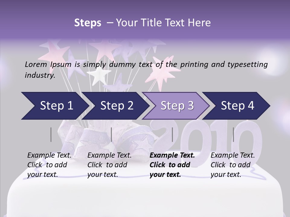 Bokeh Ribbon Celebration PowerPoint Template