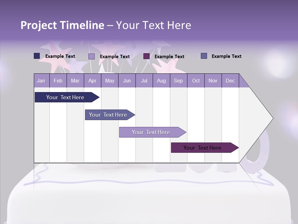 Bokeh Ribbon Celebration PowerPoint Template