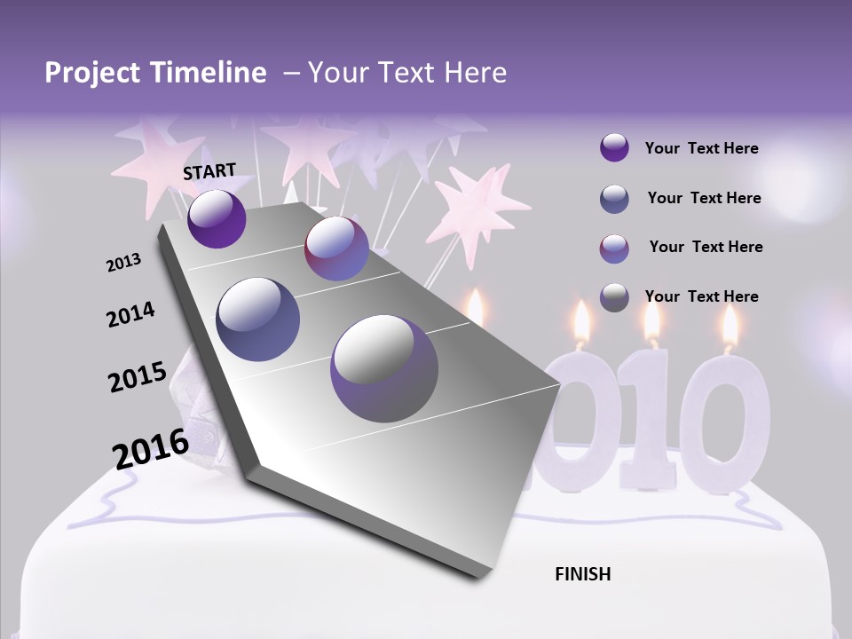 Bokeh Ribbon Celebration PowerPoint Template