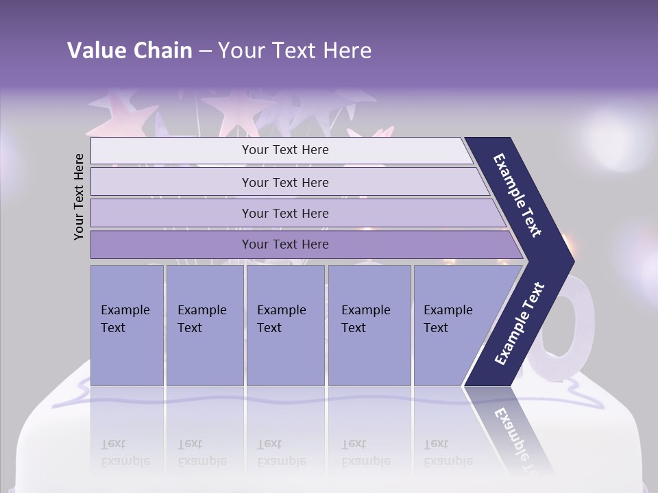 Bokeh Ribbon Celebration PowerPoint Template