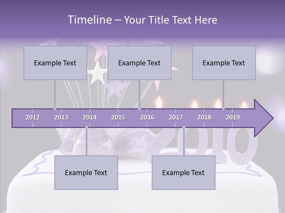 Bokeh Ribbon Celebration PowerPoint Template