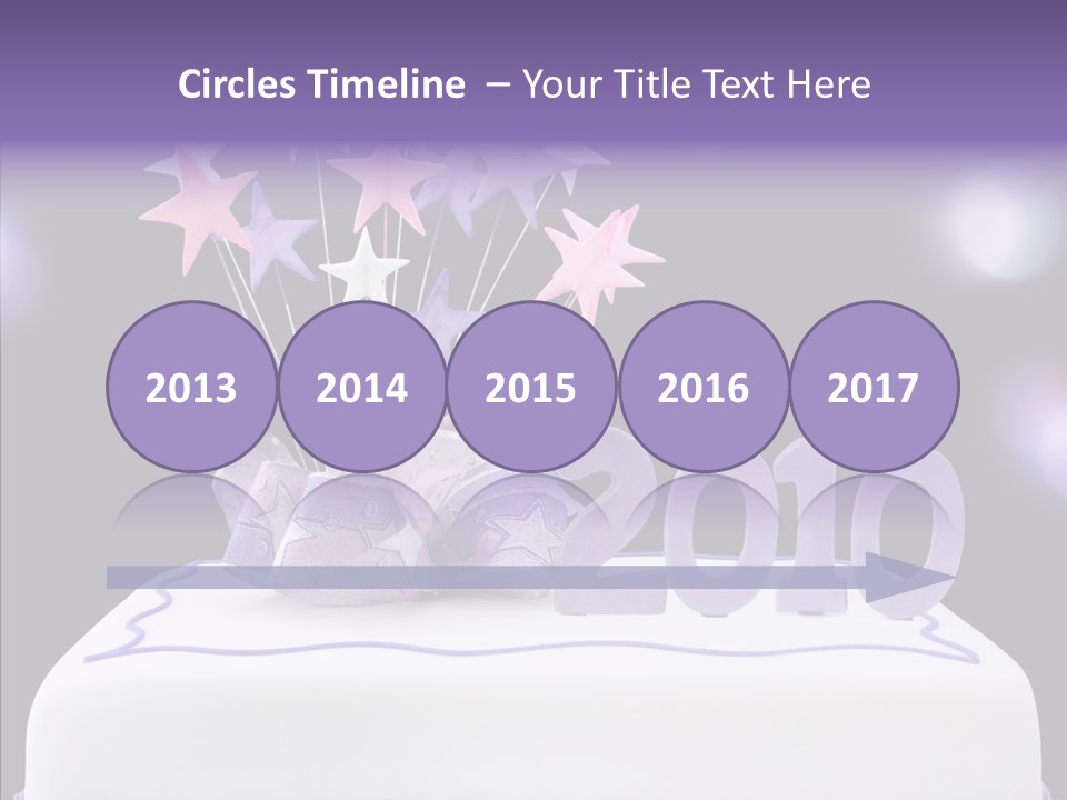 Bokeh Ribbon Celebration PowerPoint Template