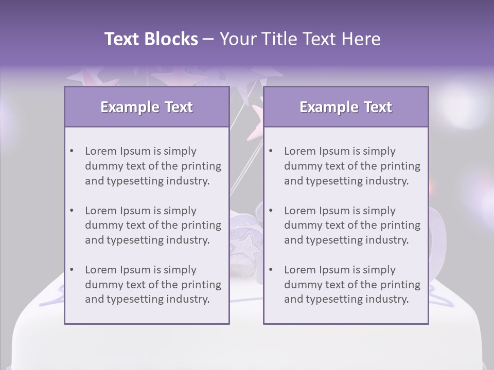 Bokeh Ribbon Celebration PowerPoint Template