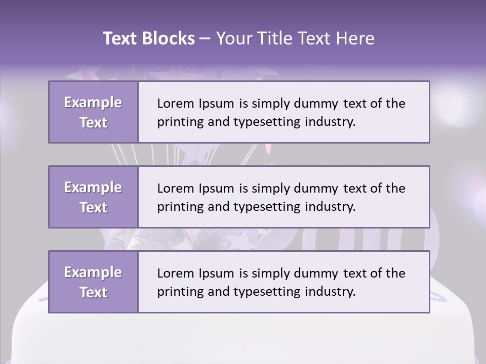 Bokeh Ribbon Celebration PowerPoint Template