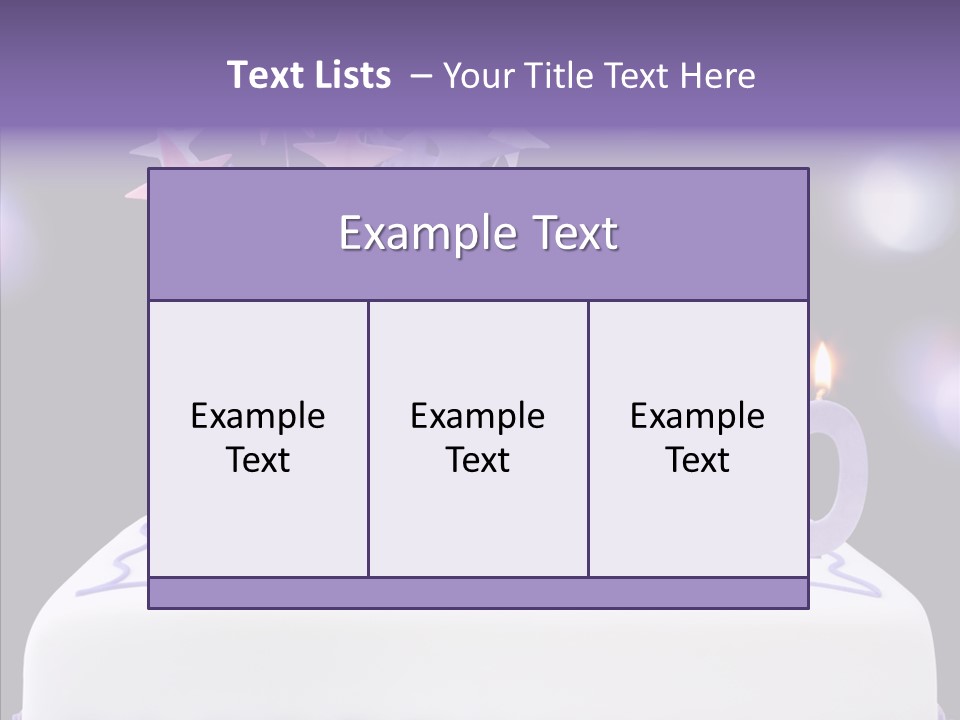 Bokeh Ribbon Celebration PowerPoint Template