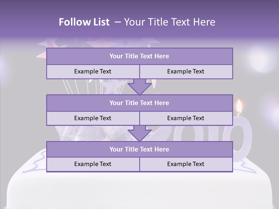 Bokeh Ribbon Celebration PowerPoint Template