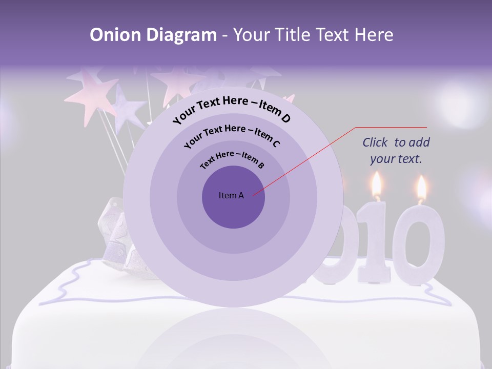 Bokeh Ribbon Celebration PowerPoint Template