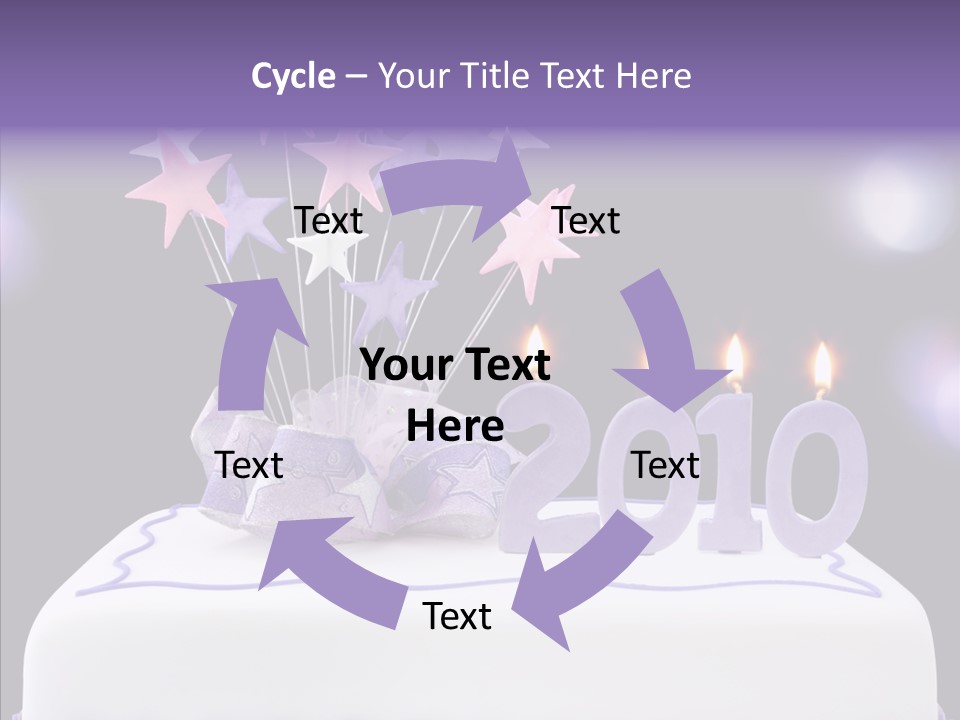 Bokeh Ribbon Celebration PowerPoint Template