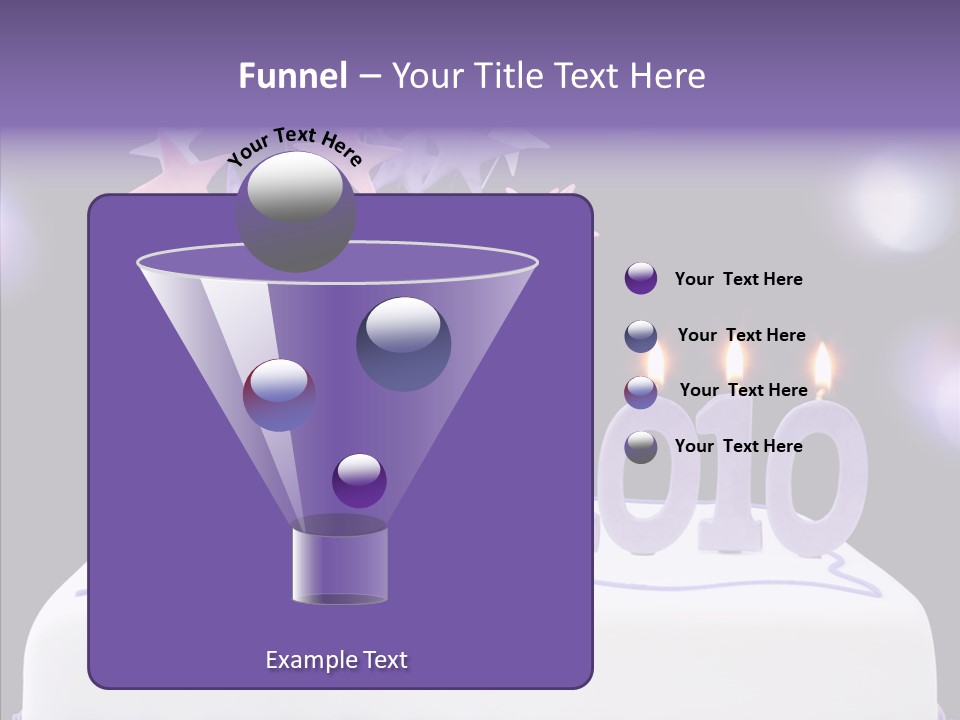 Bokeh Ribbon Celebration PowerPoint Template