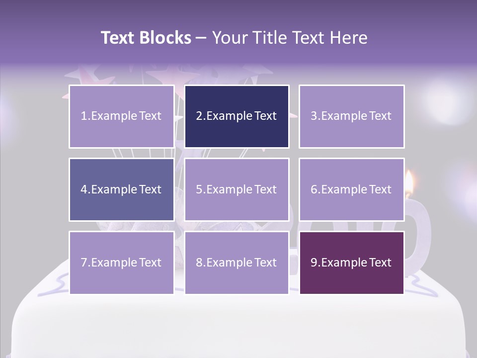 Bokeh Ribbon Celebration PowerPoint Template