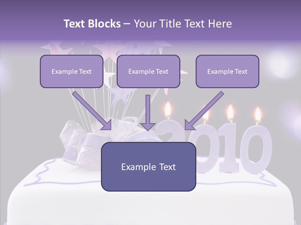 Bokeh Ribbon Celebration PowerPoint Template
