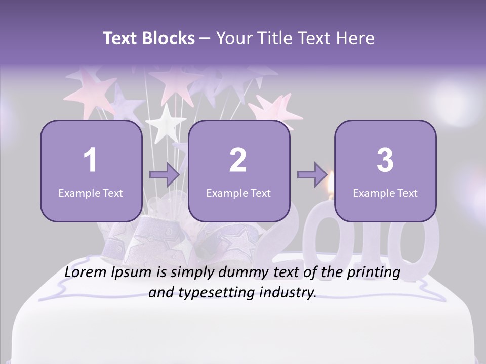 Bokeh Ribbon Celebration PowerPoint Template