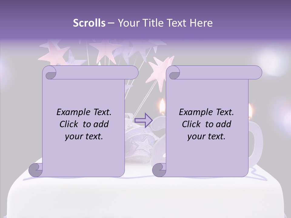 Bokeh Ribbon Celebration PowerPoint Template