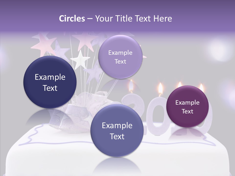 Bokeh Ribbon Celebration PowerPoint Template