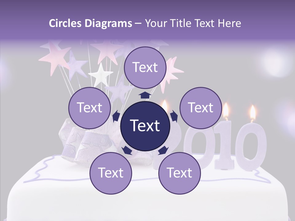 Bokeh Ribbon Celebration PowerPoint Template