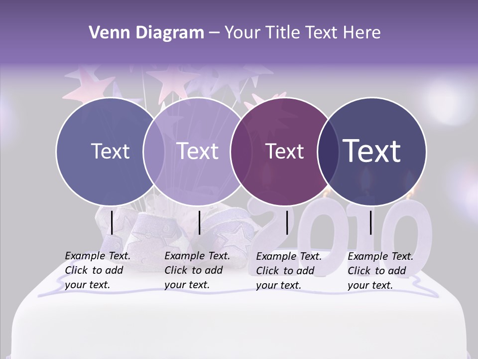 Bokeh Ribbon Celebration PowerPoint Template