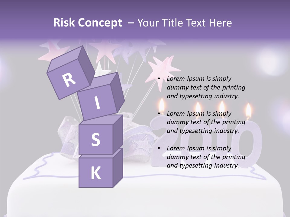 Bokeh Ribbon Celebration PowerPoint Template