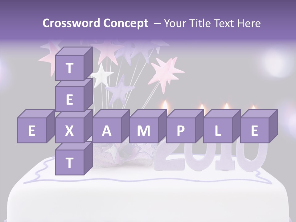 Bokeh Ribbon Celebration PowerPoint Template