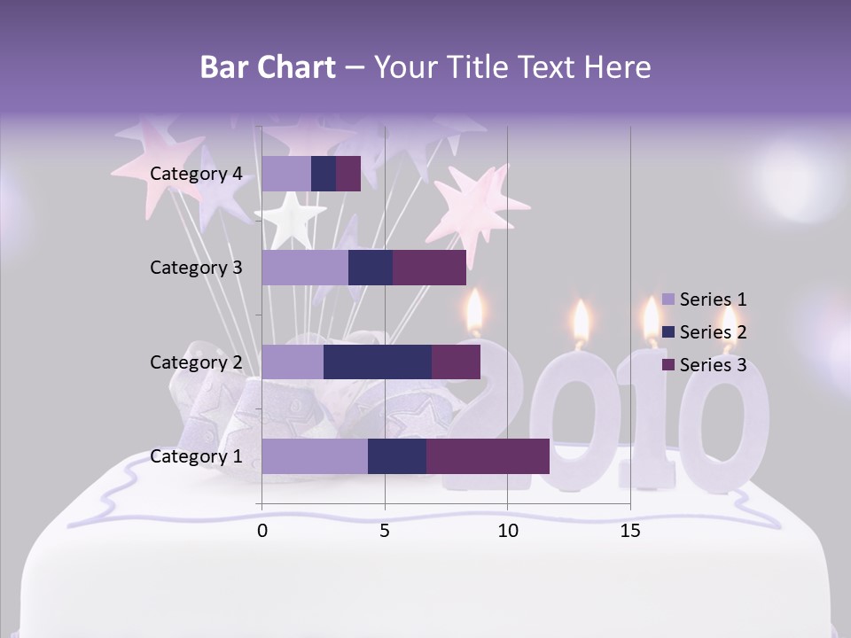 Bokeh Ribbon Celebration PowerPoint Template