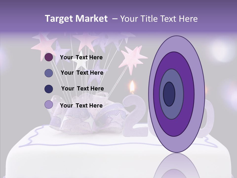 Bokeh Ribbon Celebration PowerPoint Template