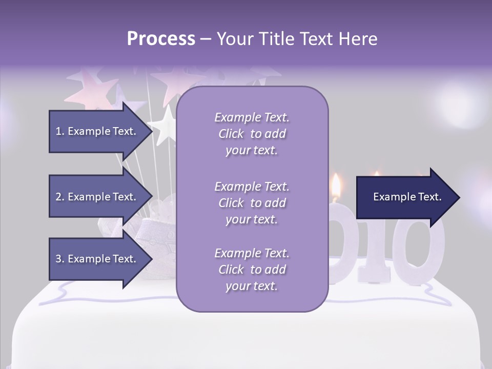 Bokeh Ribbon Celebration PowerPoint Template