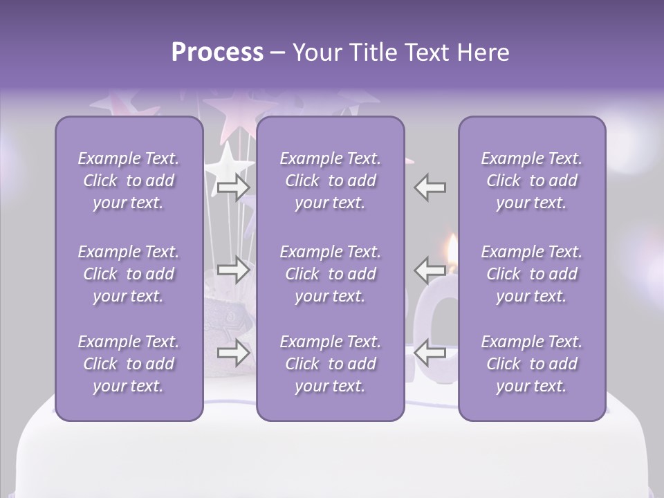 Bokeh Ribbon Celebration PowerPoint Template