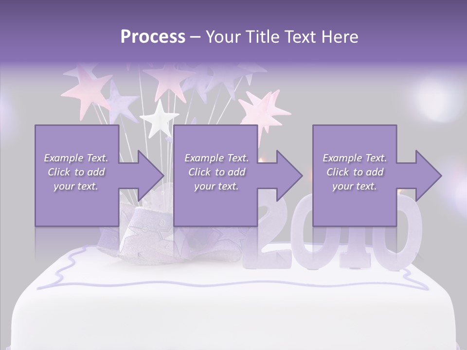 Bokeh Ribbon Celebration PowerPoint Template