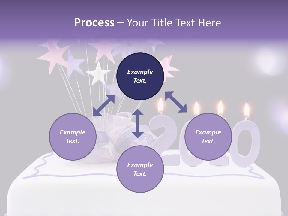 Bokeh Ribbon Celebration PowerPoint Template