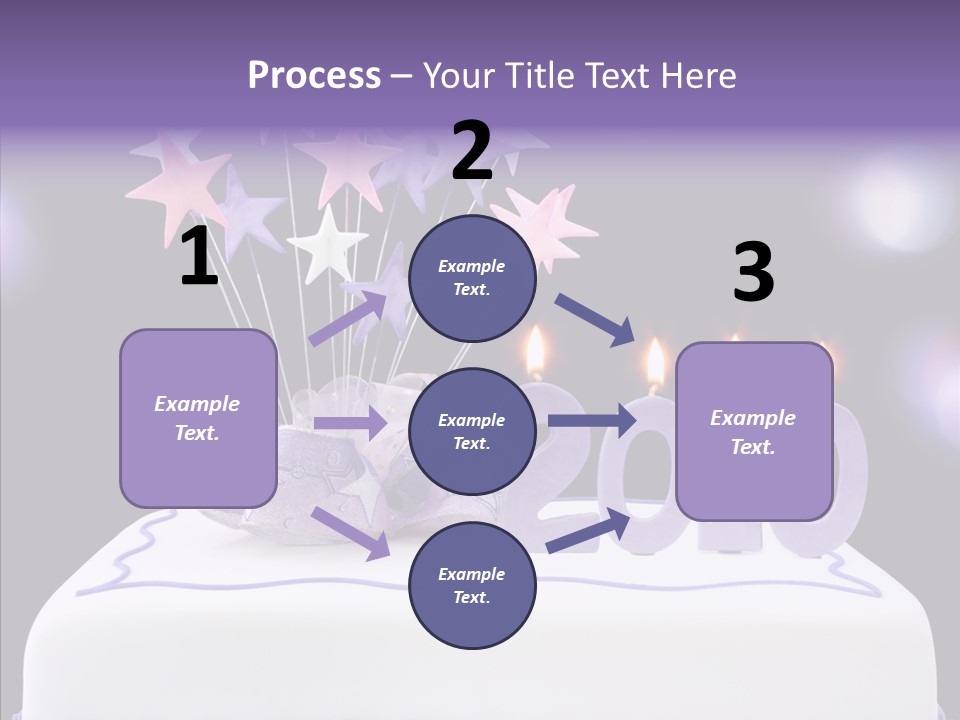 Bokeh Ribbon Celebration PowerPoint Template