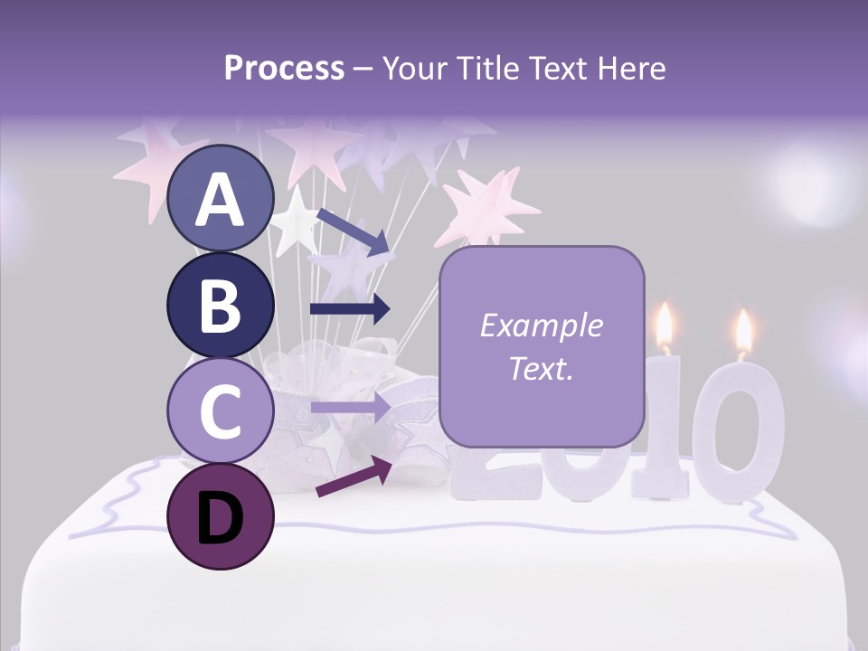 Bokeh Ribbon Celebration PowerPoint Template