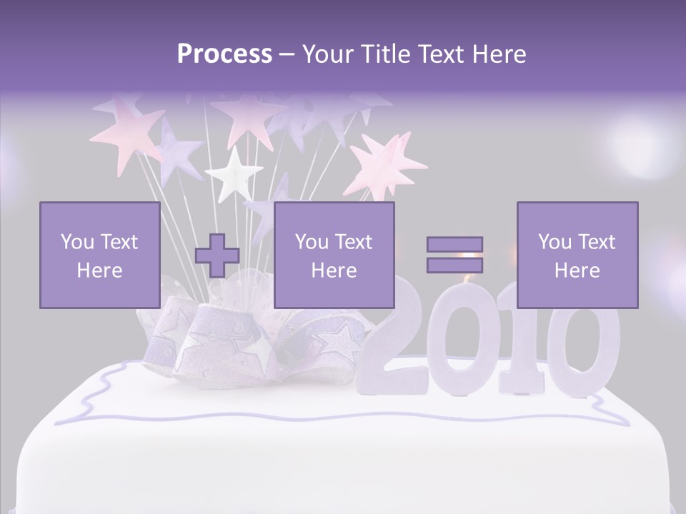 Bokeh Ribbon Celebration PowerPoint Template
