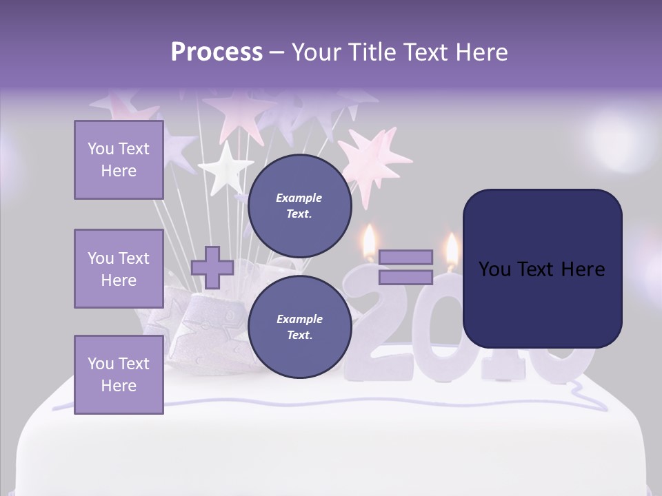 Bokeh Ribbon Celebration PowerPoint Template