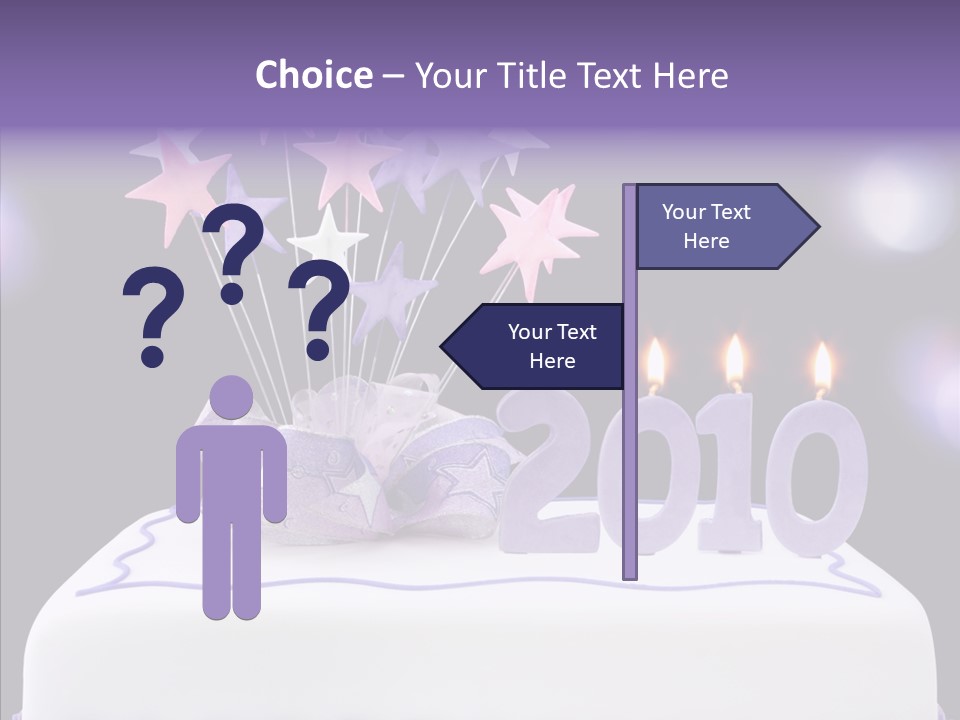 Bokeh Ribbon Celebration PowerPoint Template