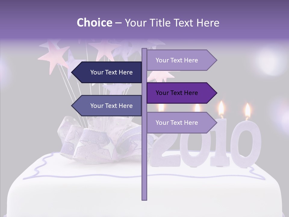 Bokeh Ribbon Celebration PowerPoint Template