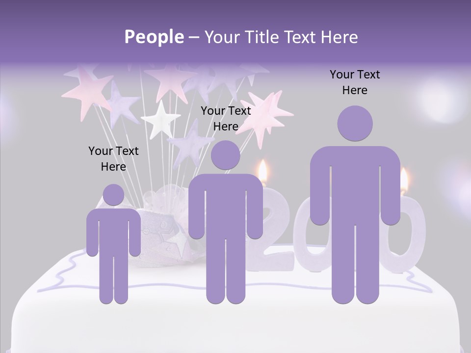 Bokeh Ribbon Celebration PowerPoint Template