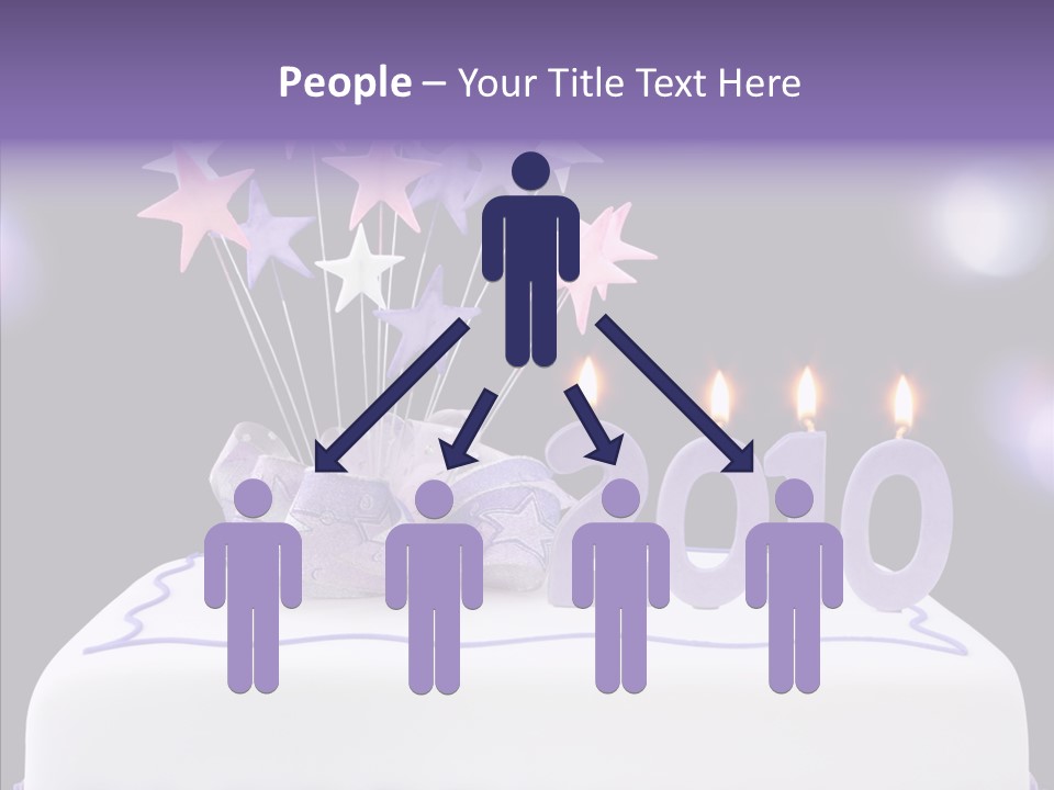 Bokeh Ribbon Celebration PowerPoint Template