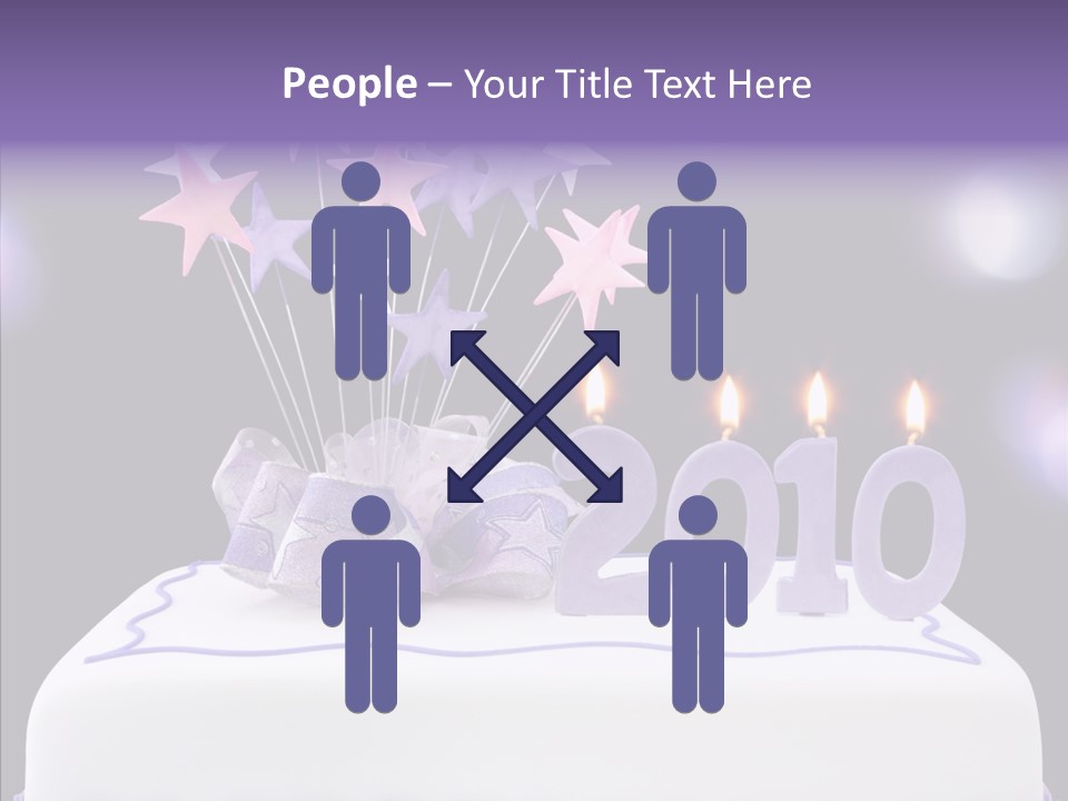 Bokeh Ribbon Celebration PowerPoint Template