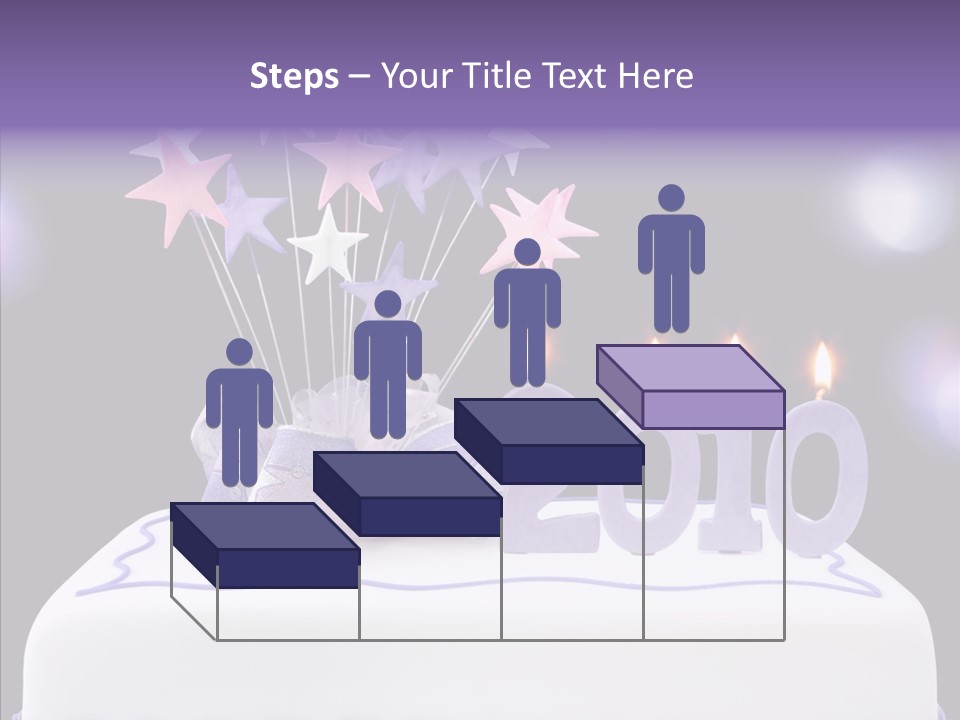 Bokeh Ribbon Celebration PowerPoint Template