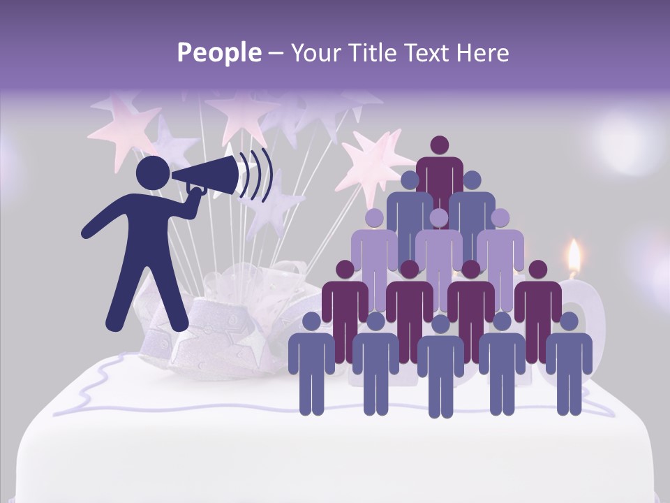 Bokeh Ribbon Celebration PowerPoint Template