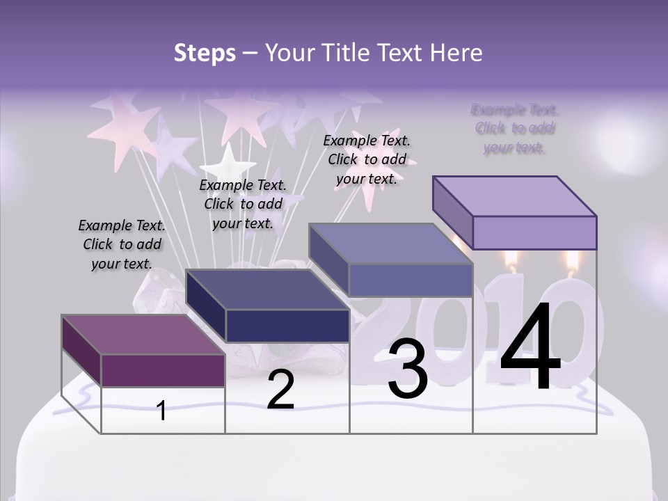 Bokeh Ribbon Celebration PowerPoint Template