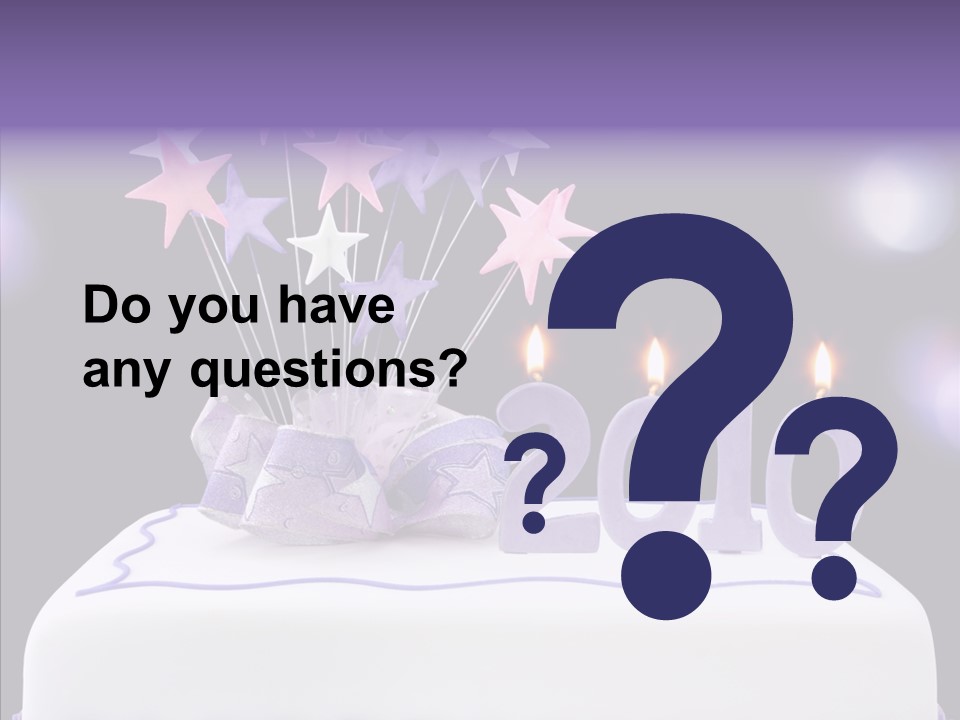 Bokeh Ribbon Celebration PowerPoint Template