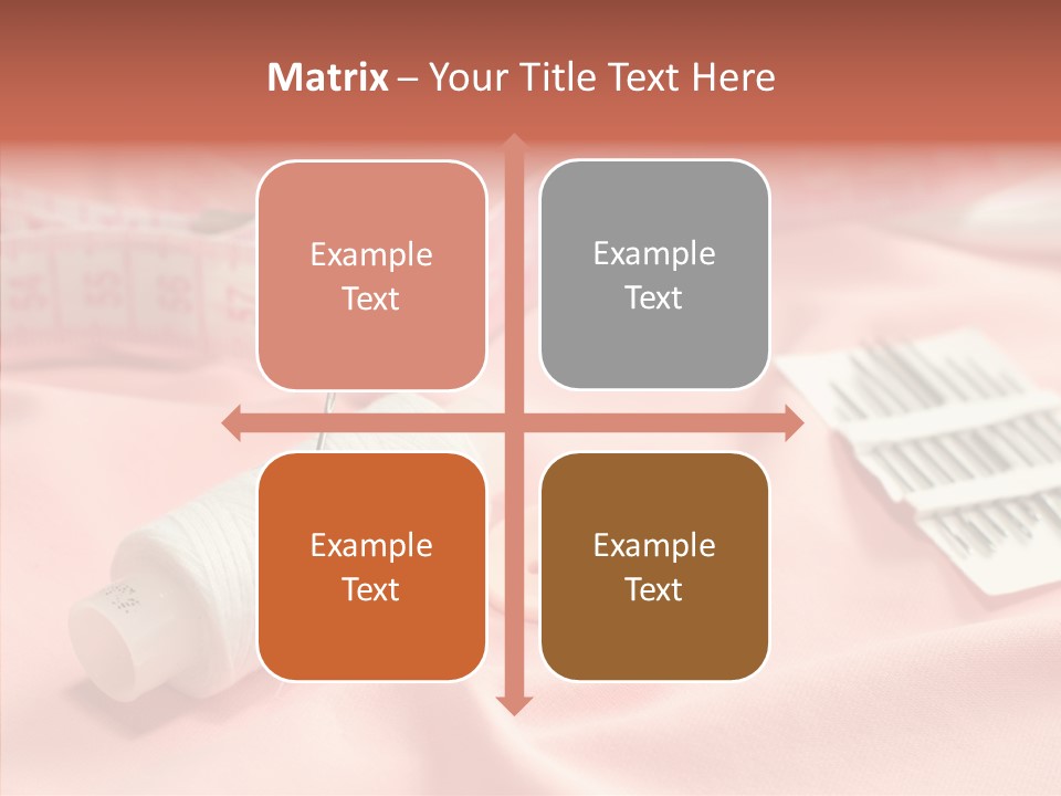 Button Silk Sew PowerPoint Template