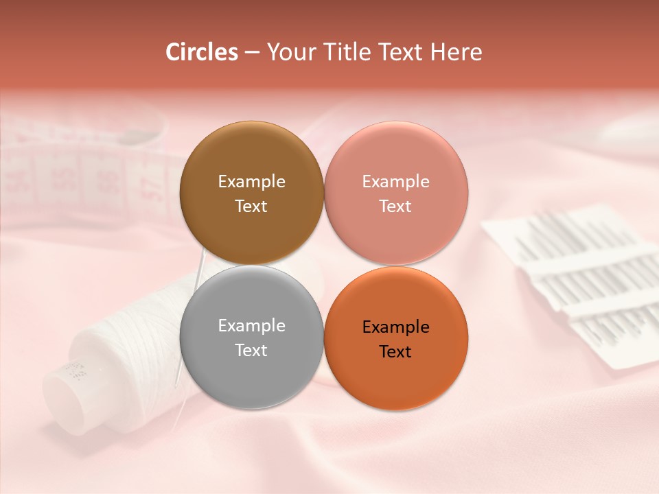 Button Silk Sew PowerPoint Template