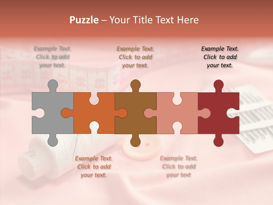 Button Silk Sew PowerPoint Template