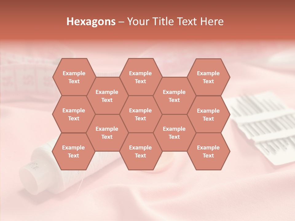 Button Silk Sew PowerPoint Template