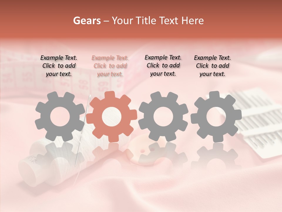 Button Silk Sew PowerPoint Template