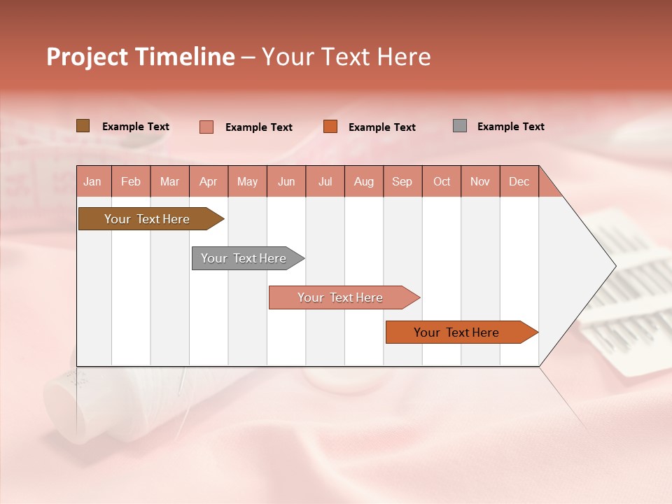 Button Silk Sew PowerPoint Template